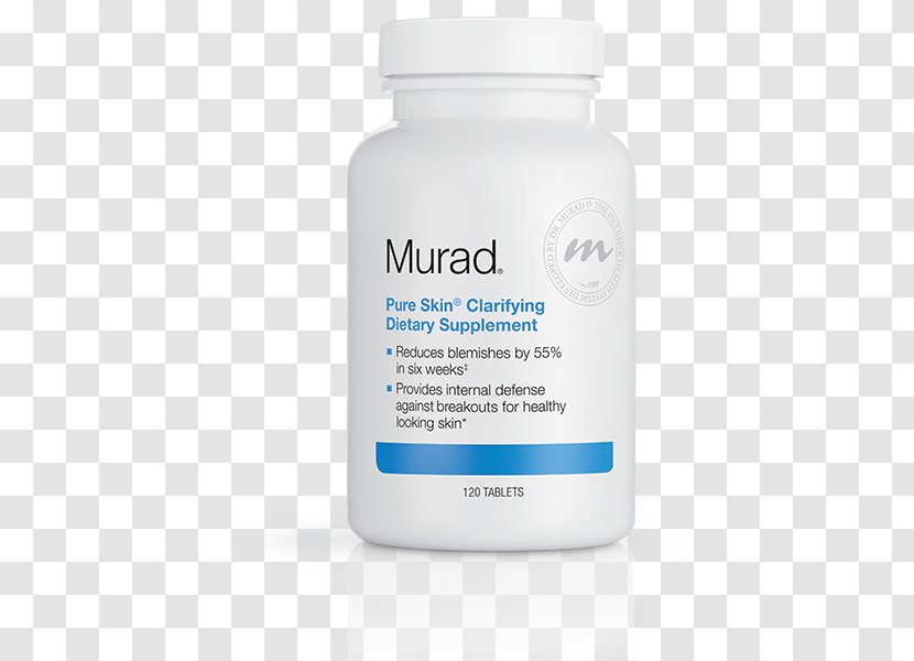 Murad Pure Skin Clarifying Dietary Supplement Tablet Nutrition Health Transparent PNG