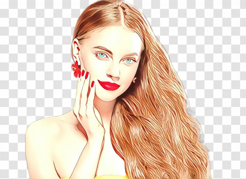 Hair Face Skin Lip Blond - Eyebrow - Head Chin Transparent PNG