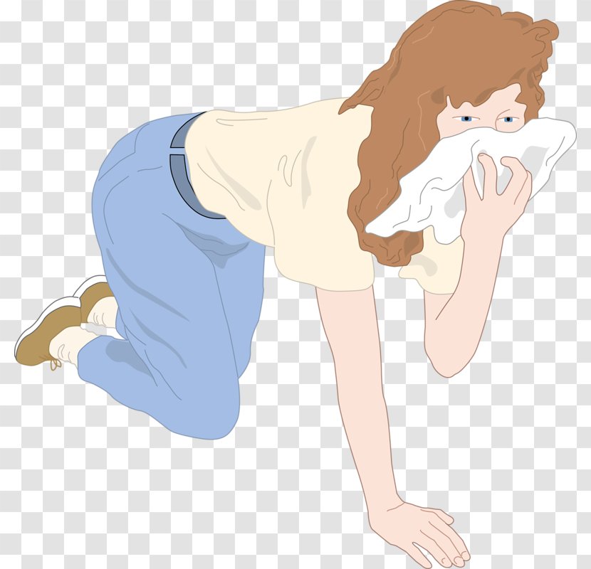 Dog Drawing Woman - Tree - Hand-painted Transparent PNG