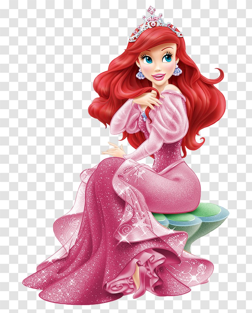 Ariel Princess Aurora Minnie Mouse Rapunzel Belle - Doll - The Little Mermaid Cartoon Clipart Transparent PNG