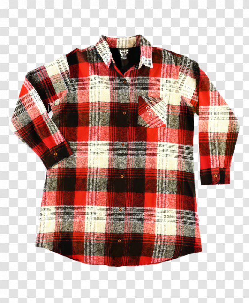 Lazy One Plaid - Oaf - Top Button Transparent PNG