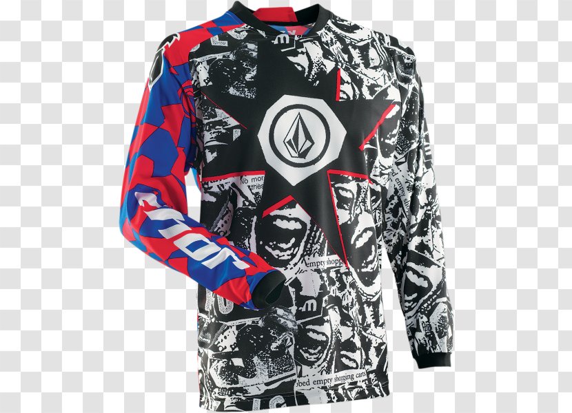 Thor Motocross Shirt Dirt Bike Jersey - Pants - Volcom Transparent PNG
