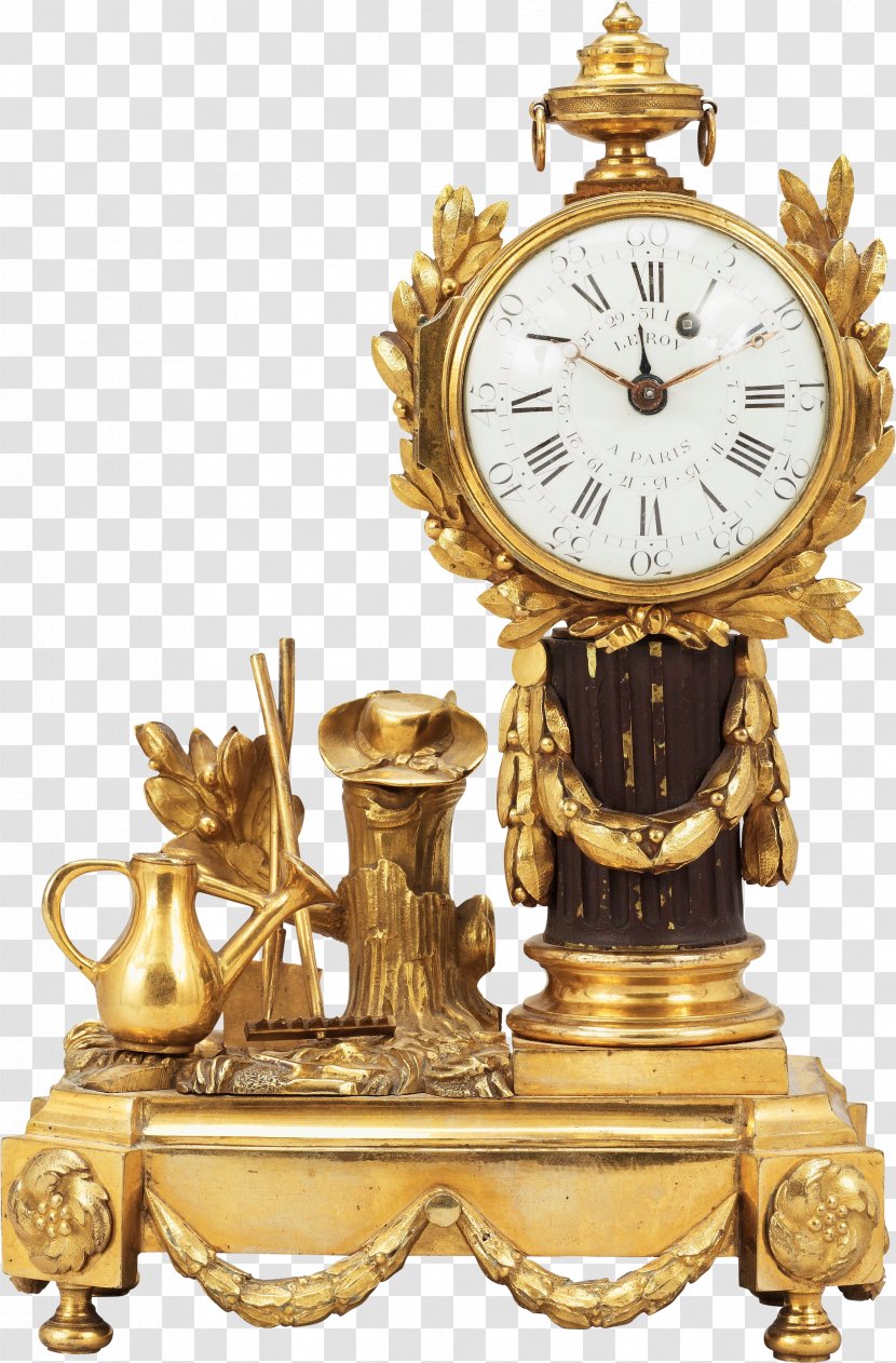 Clock Antique Furniture Art Price - Bronze Transparent PNG