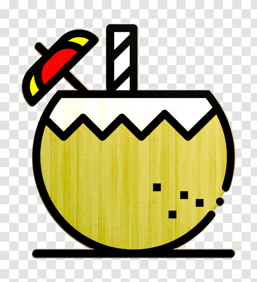 Coconut Icon Coconut Water Icon Beverage Icon Transparent PNG