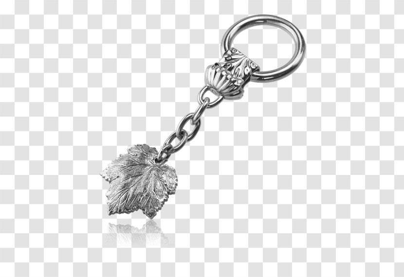 Key Chains Silver Buccellati Common Grape Vine Jewellery - Fig Leaf Transparent PNG