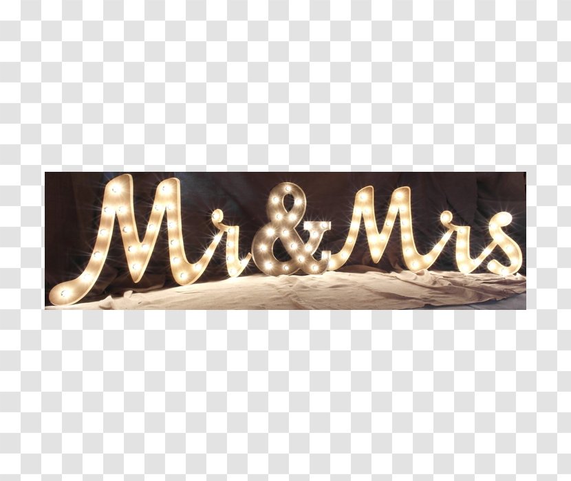 Mrs. Wedding Reception Mr. Sign - Love Letter Transparent PNG