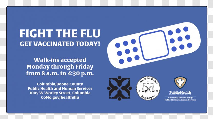 Columbia/Boone County Public Health & Human Services Influenza 2017–18 United States Flu Season - Text Transparent PNG