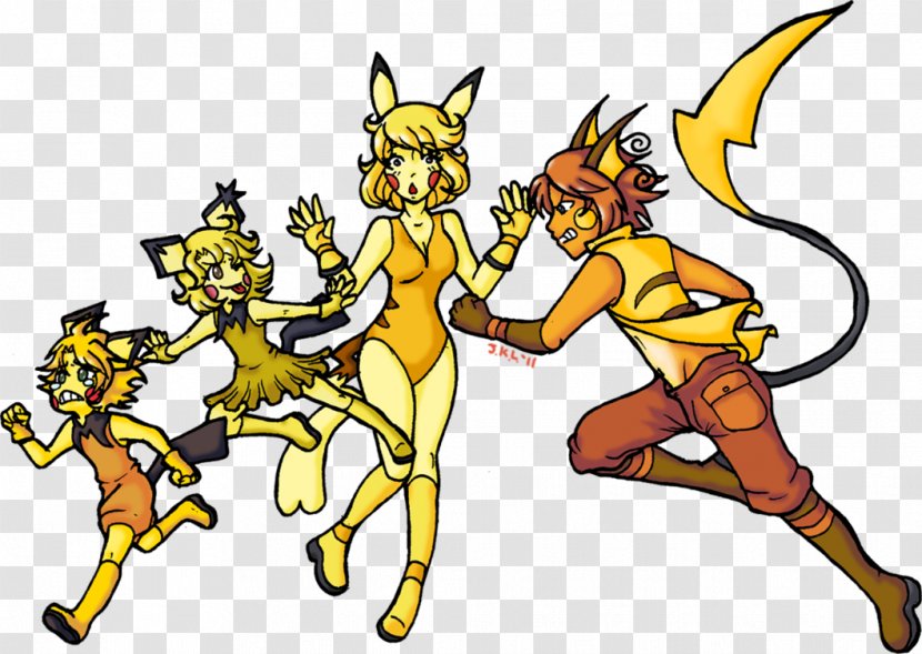 Pikachu Moe Anthropomorphism Pokémon Raichu Pichu - Carnivoran Transparent PNG