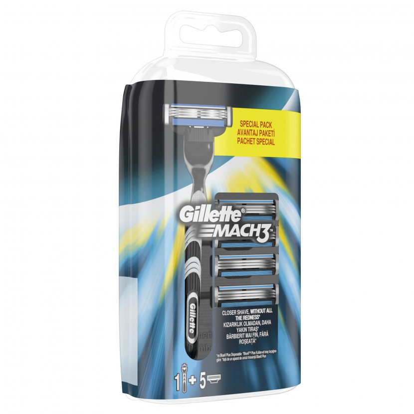 Razor Gillette Mach3 Shaving Knife - Personal Care Transparent PNG