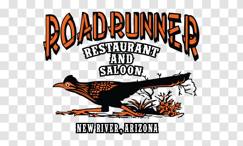 Roadrunner Restaurant Cave Creek Bar Tavern - Logo - Saloon Transparent PNG