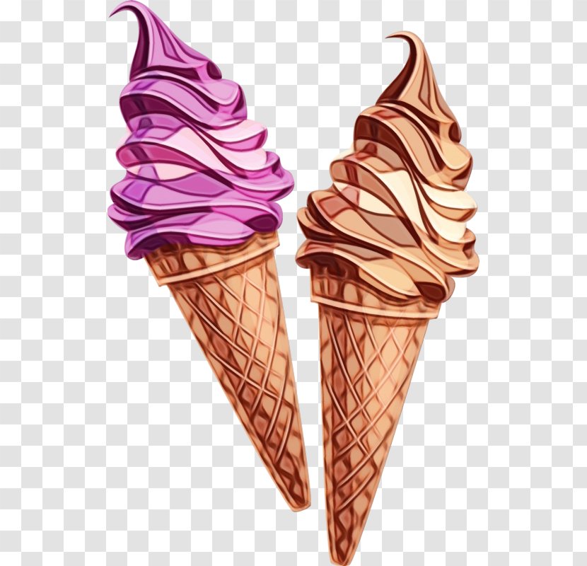 Ice Cream Cones Sundae Clip Art - Soft Serve Creams - Dessert Transparent PNG