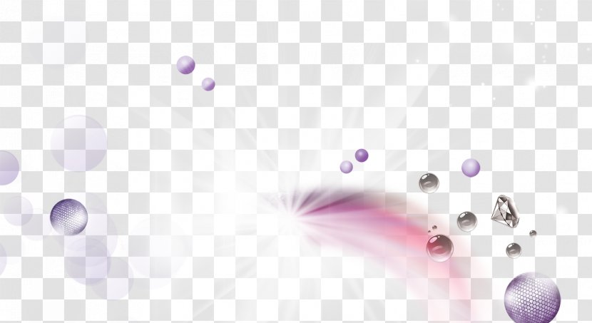 Light Glare Purple Circle - Ball Diamond Transparent PNG