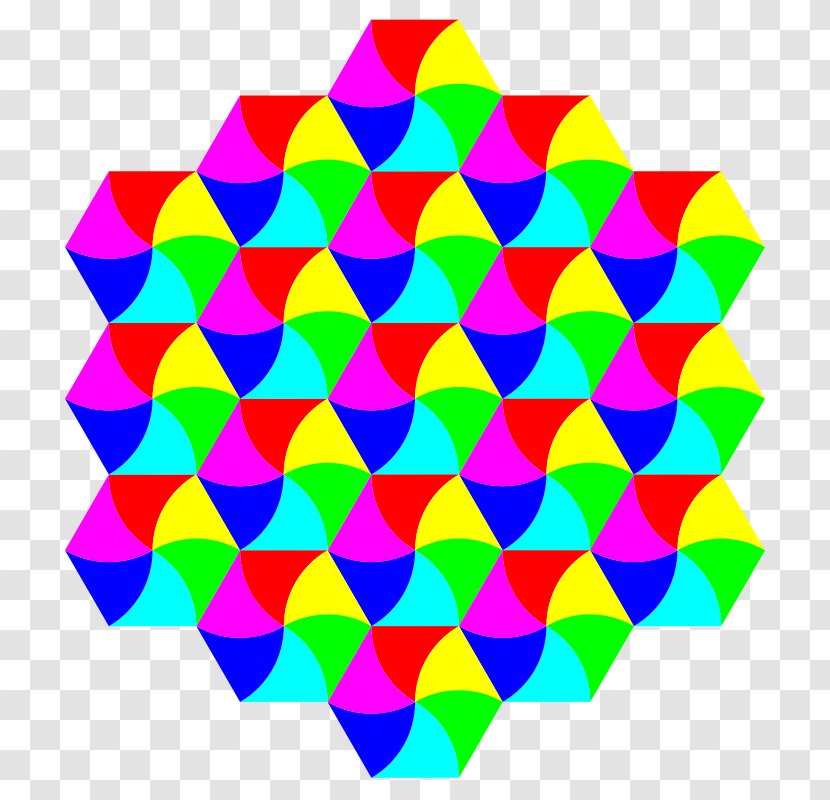 Tessellation Hexagonal Tiling Triangle Clip Art - Plane - Brush Stroke Clipart Transparent PNG