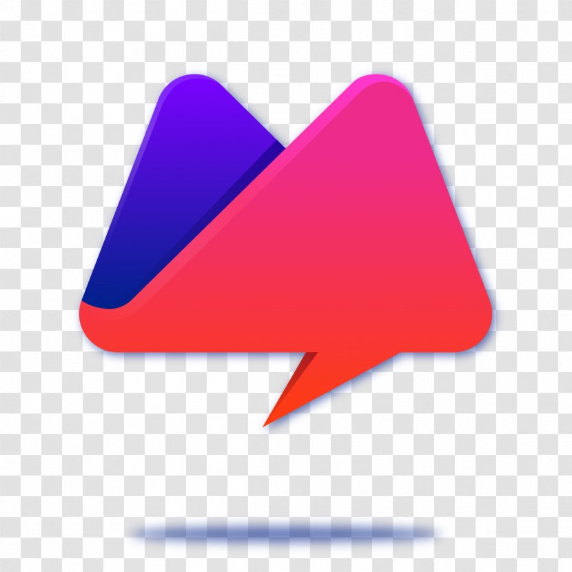 Triangle Logo - Speech Balloon - Vector Dialog Transparent PNG