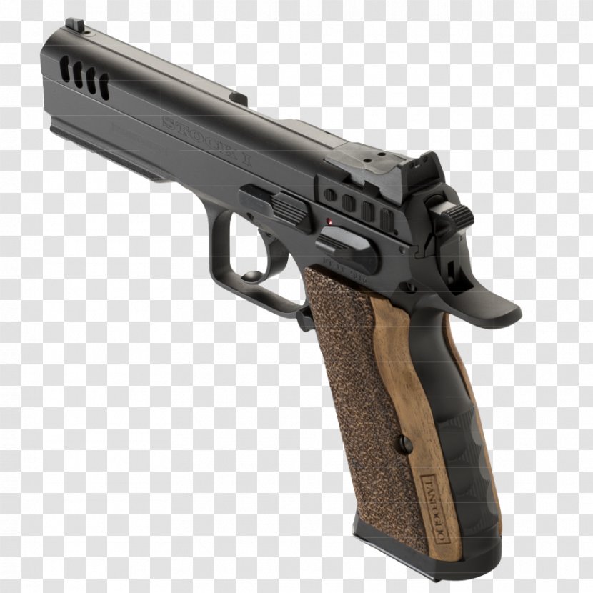 Trigger Firearm Tanfoglio Stock II Pistol - Weapon Transparent PNG