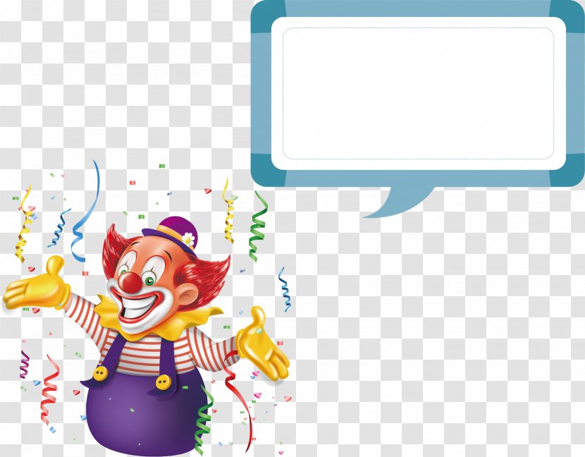Joker Clown - Cartoon - Blue Box Transparent PNG