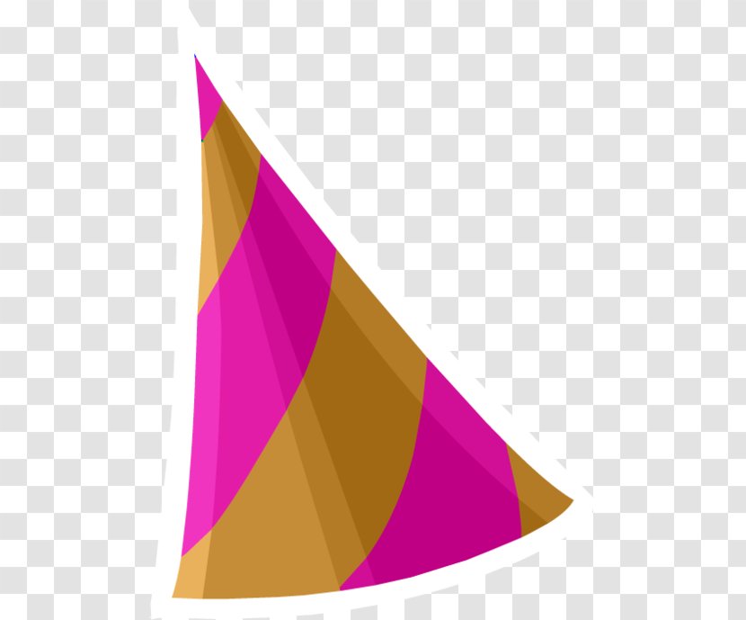 Party Hat Purple Violet Magenta Triangle - Cone - Birthday Transparent PNG