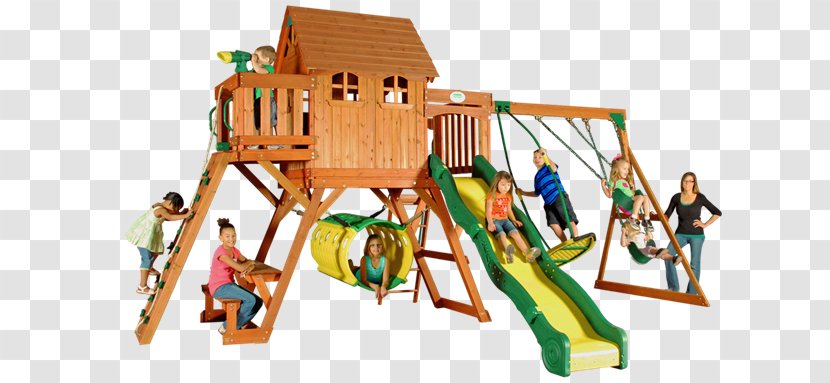 Playground Slide Swing Outdoor Playset Child - Playhouse - Dinosaurs In Your Backyard Transparent PNG