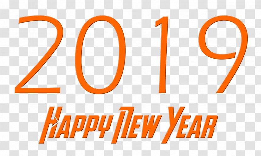 Happy New Year 2019 Gold. - Text Transparent PNG