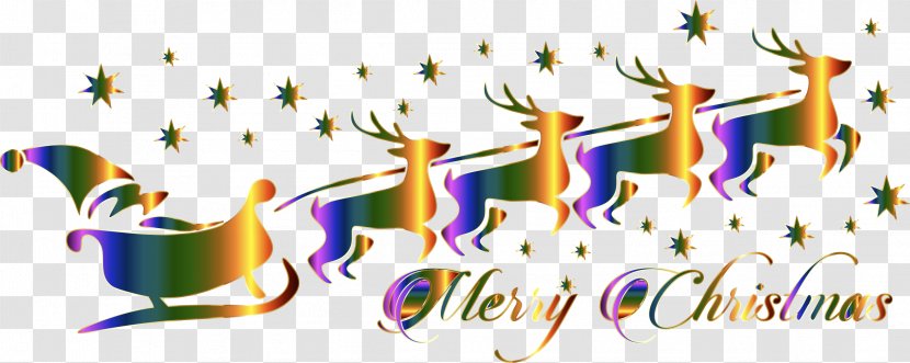 Santa Claus's Reindeer Clip Art Rudolph - Cartoon - Abstract Transparent PNG