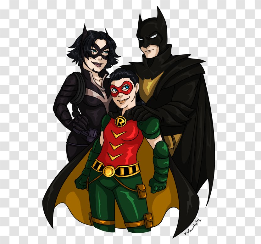 Batman Robin Huntress Catwoman Damian Wayne - Fictional Character Transparent PNG
