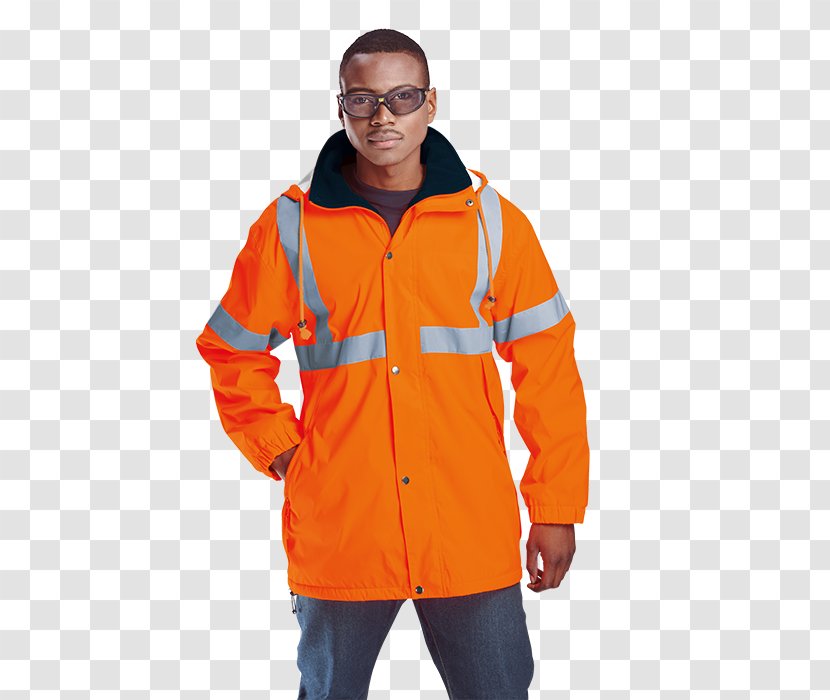 Hoodie High-visibility Clothing Workwear Jacket - Hood Transparent PNG