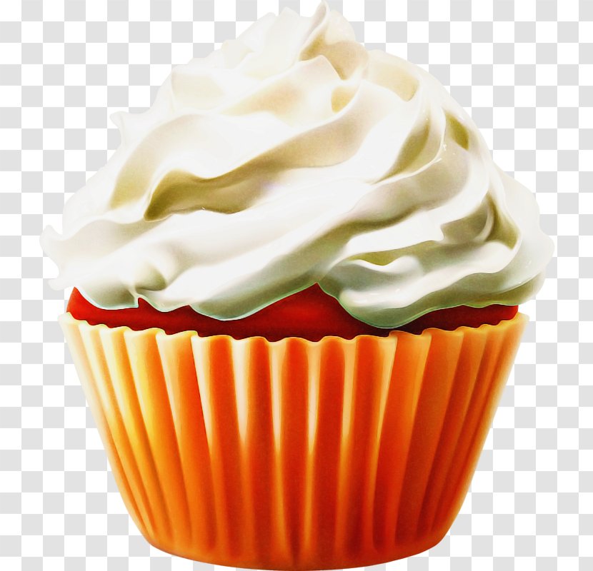 Cupcake Baking Cup Food Icing Buttercream - Dish Cream Cheese Transparent PNG