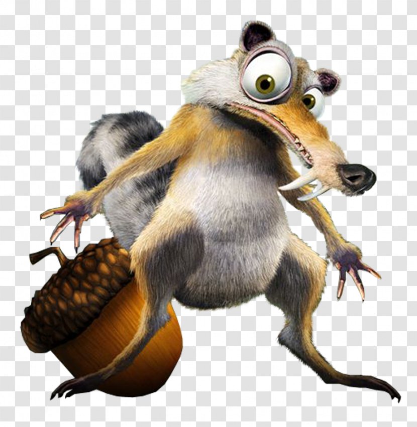 Scratte Manfred Sid Poster - Ice Age Continental Drift - Squirrel Transparent PNG