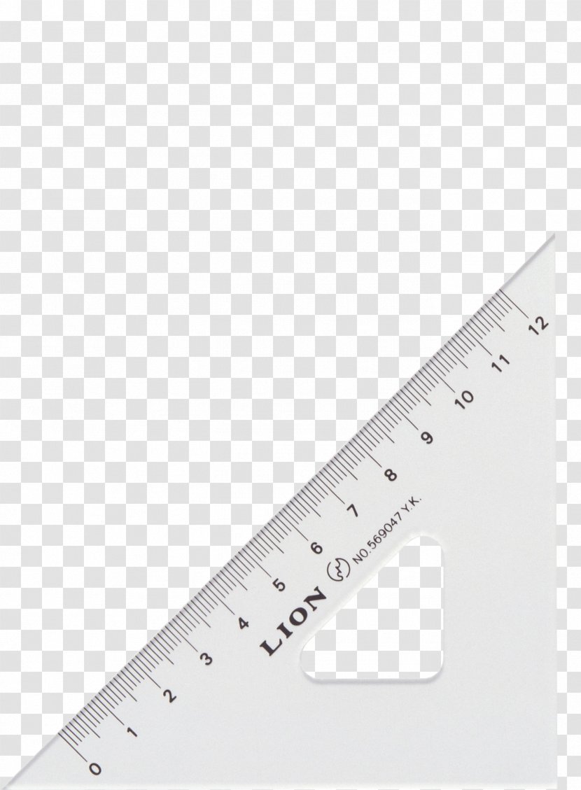 Paper White Triangle Area - Silhouette - Ruler Transparent PNG