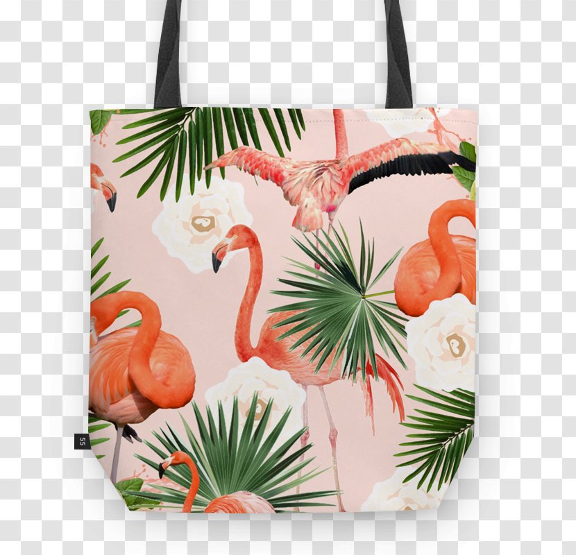 Flamingos Handbag Water Bird Paper - Clutch - Blush Floral Transparent PNG