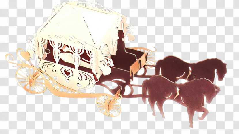 Horse Cattle Illustration Cartoon Chariot - Carriage Transparent PNG