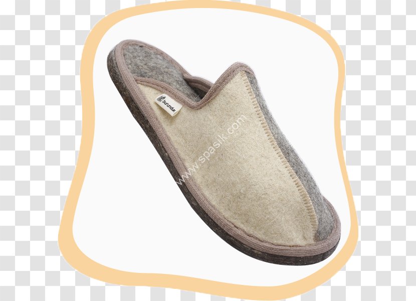 Slipper Shoe Beige - Footwear - Design Transparent PNG