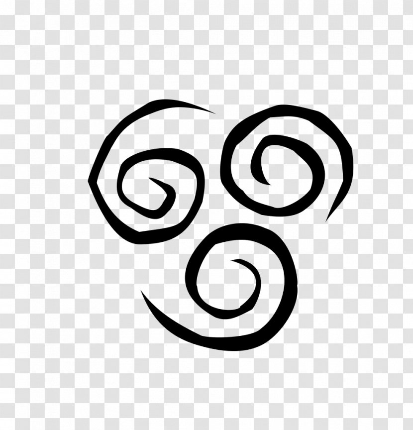 Aang Air Nomads Classical Element - Black And White - Last Transparent PNG