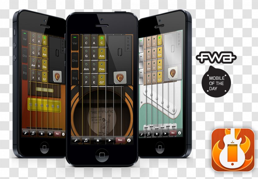 Feature Phone Smartphone App Store - Creative Guitar Transparent PNG