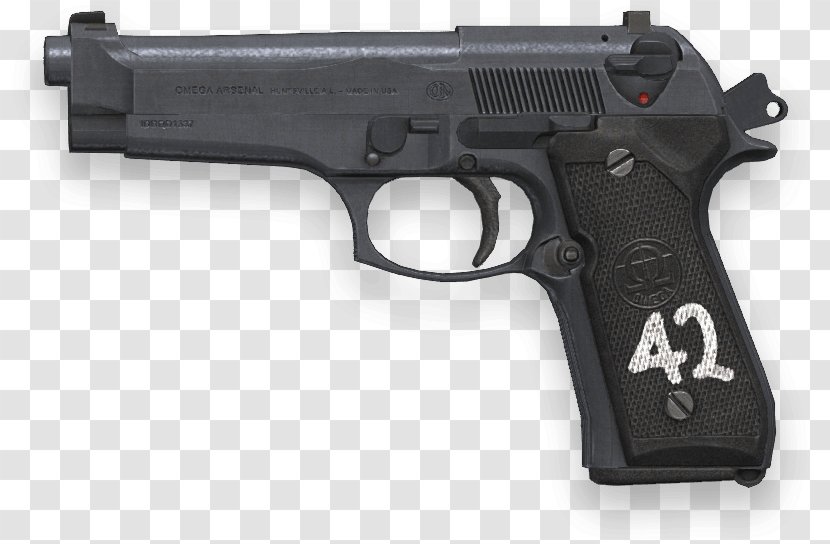 Beretta M9 92 Elite II Pistol - Trigger - Handgun Transparent PNG