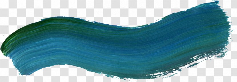 Acrylic Paint Transparency And Translucency Color Turquoise - Blue - Stroke Transparent PNG