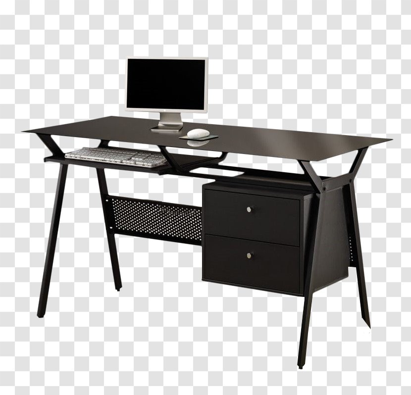 Computer Desk Writing Table Drawer - Wood Transparent PNG