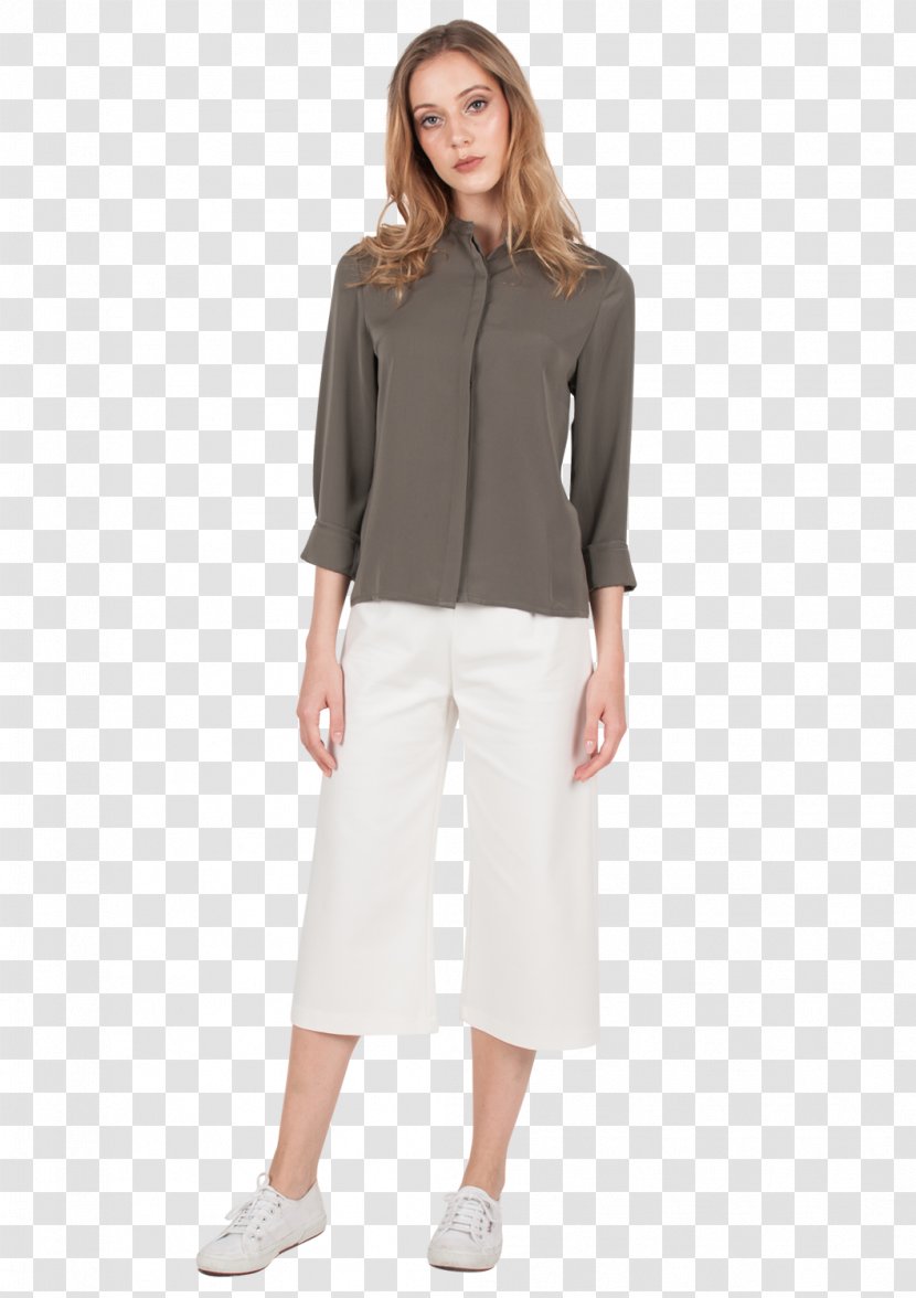 Blouse T-shirt Dress Shirt Sleeve Pants - Ruffle - Button Down Transparent PNG