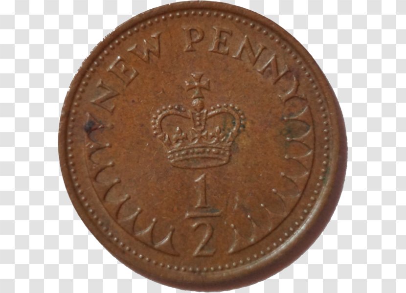 Decimal Day Halfpenny Pound Sterling Two Pence - Farthing - Coin Transparent PNG