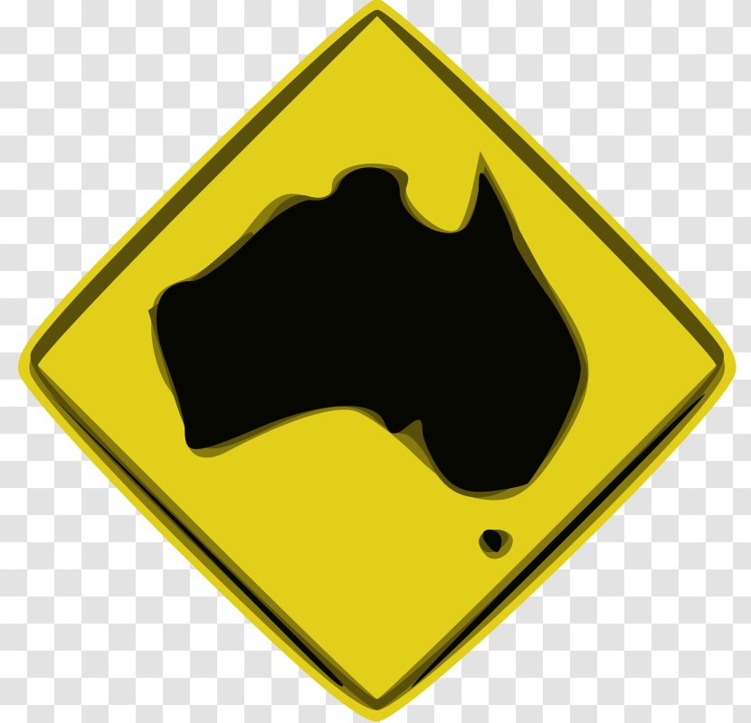 Australia Traffic Sign Road Warning - Manual On Uniform Control Devices Transparent PNG
