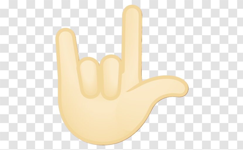 Thumb Finger - Yellow - Gesture Hand Transparent PNG