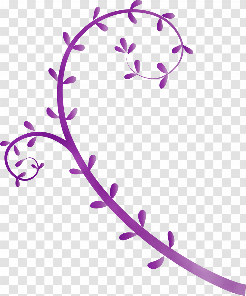 Violet Purple Lilac Heart Pedicel Transparent PNG
