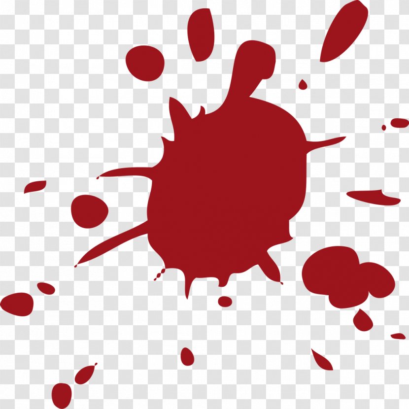 Blood Clip Art - Cartoon - Splatter Transparent PNG