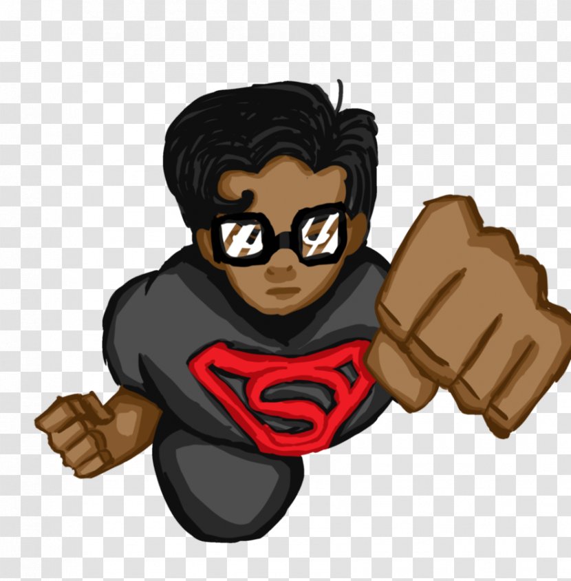 Thumb Superhero Cartoon - Smile - Superboy Transparent PNG