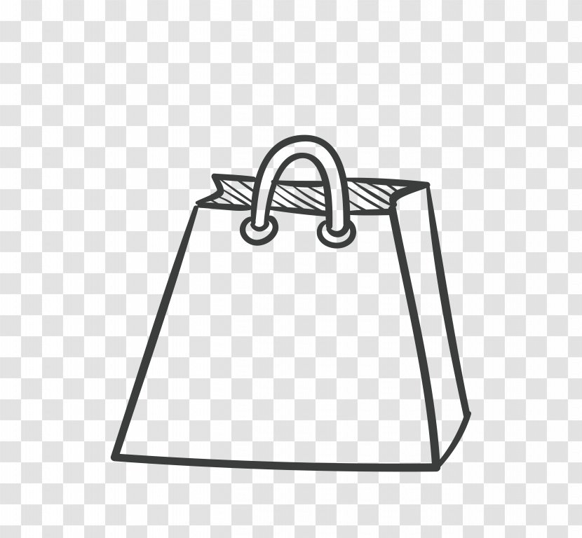 Paper Reusable Shopping Bag - Line Transparent PNG