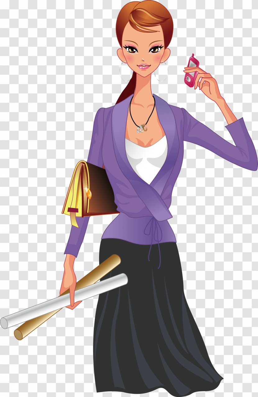 Woman Illustration - Flower - Fashion Women Transparent PNG