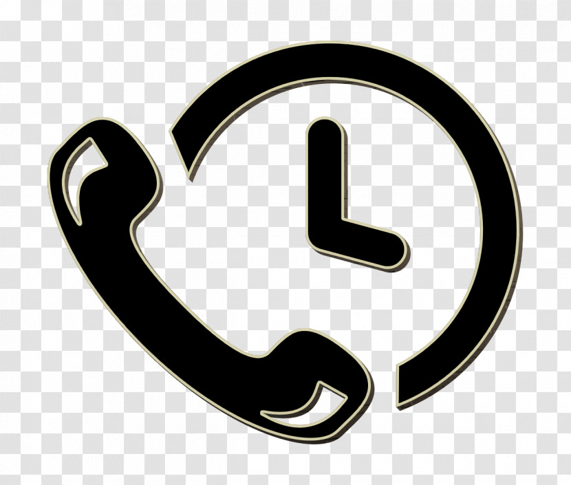 Call Icon Tools And Utensils Icon Phone Auricular And A Clock Icon Transparent PNG