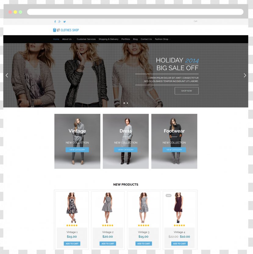 WordPress Responsive Web Design Template E-commerce Online Shopping - Theme - Clothes Sale Transparent PNG