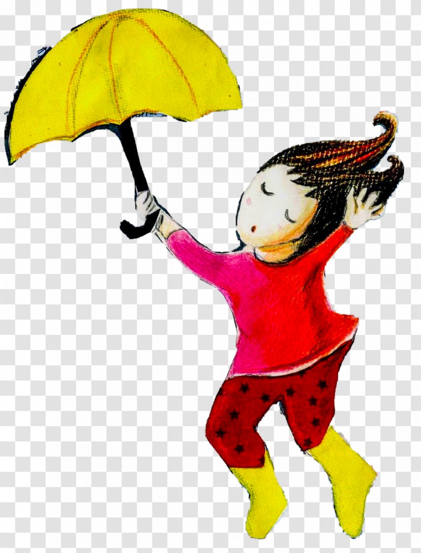 Umbrella Character Happiness Clip Art - Fiction Transparent PNG