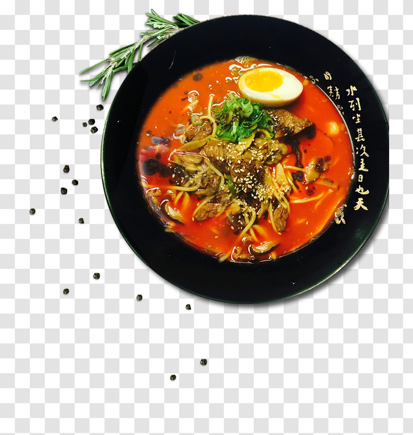 Thai Cuisine Miso Ramen Menma Broth - Restaurant Transparent PNG